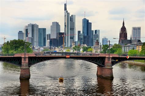 downtown frankfurt germany.